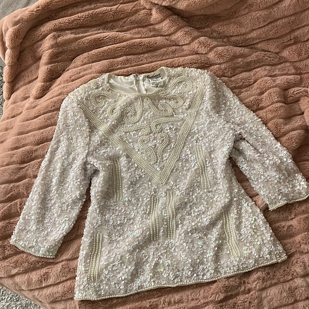 Vintage beaded blouse